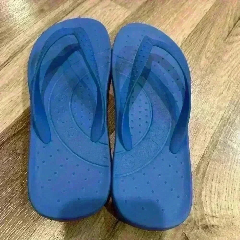 Blue Crocs Flip Flops - Picture 6 of 6